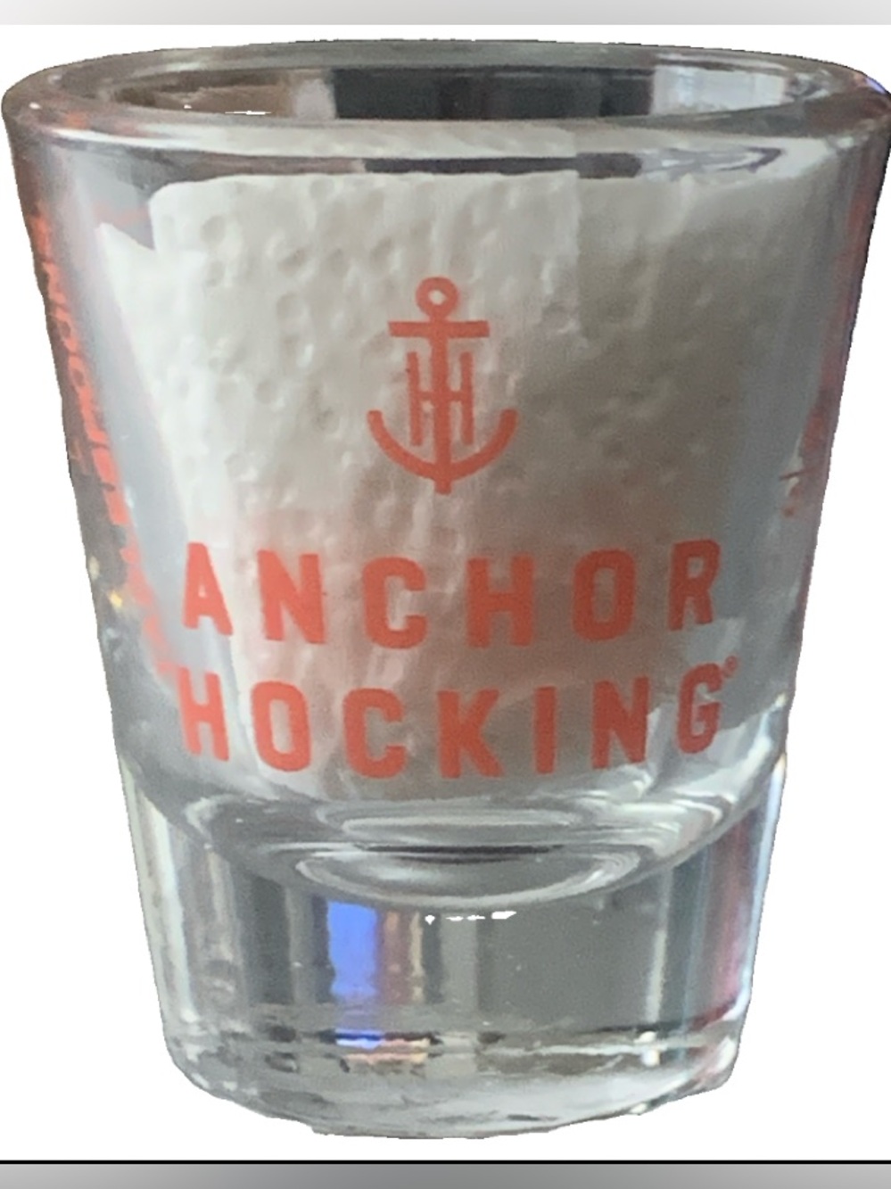 Vintage Anchor Hocking Measuring Shot Glass Shotglass Ounce Teaspoon Tablespoon